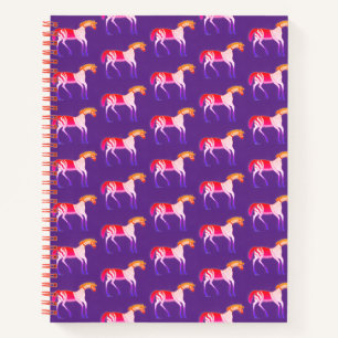 Carnet de chevaux colorés inspirés de la Grèce myc