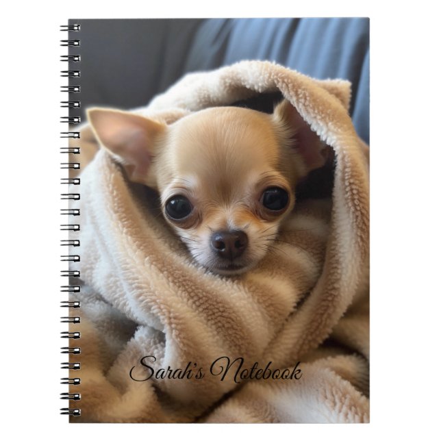 Carnet de chien mignon personnalisé (Devant)