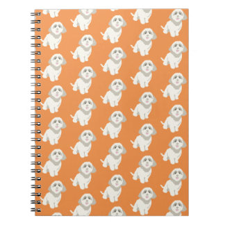 Carnet de chien orange