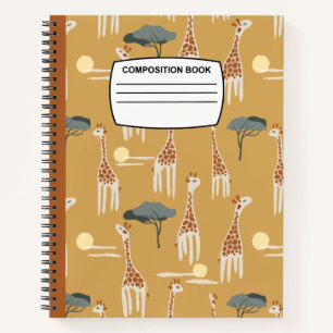 Carnet de composition de girafe