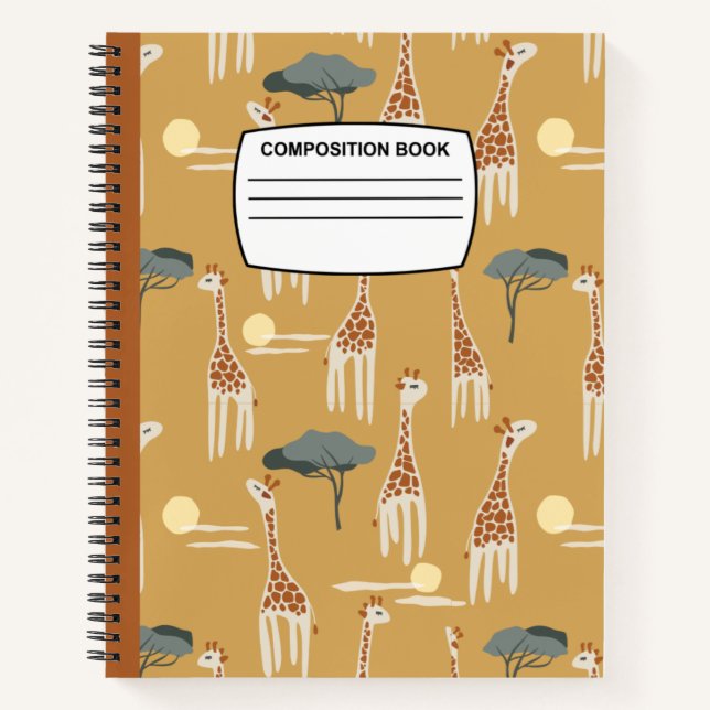 Carnet de composition de girafe (Devant)