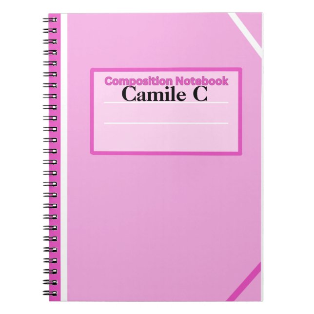Carnet de composition personnalisée Bubblegum (Devant)