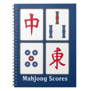 Carnet de conception de carreaux de jeu Mahjong