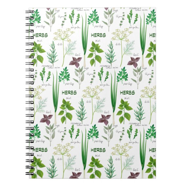 Carnet de conception de plantes aromatiques agrées (Devant)