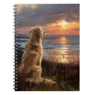 Carnet de coucher de soleil pour rétracteurs d'or