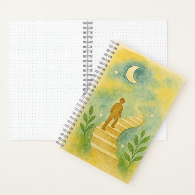 carnet de couverture du journal "Carried by Hope" (À l'intérieur)
