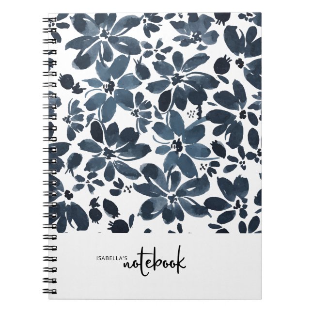 Carnet de couverture florale de la Marine Cute Gir (Devant)