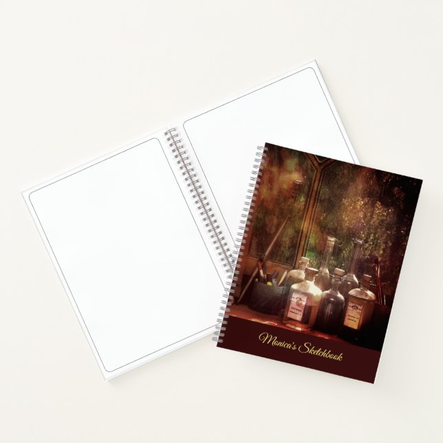 Carnet de croquis avec votre nom ou tout autre tex (Intérieur)