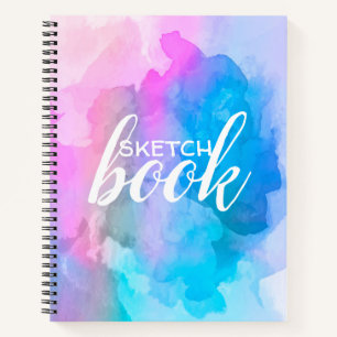 Carnet de croquis rose et bleu