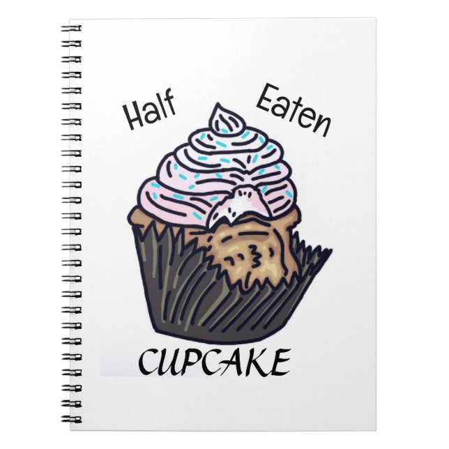 Carnet de cupcake à moitié mangé (Devant)