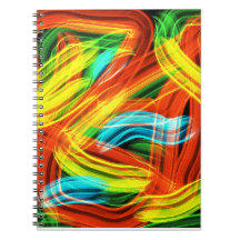 carnet de design abstrait coloré