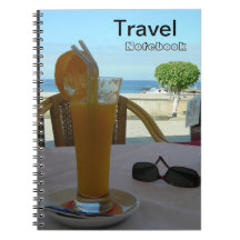 Carnet de destination de jus d'orange