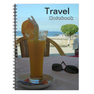 Carnet de destination de jus d'orange