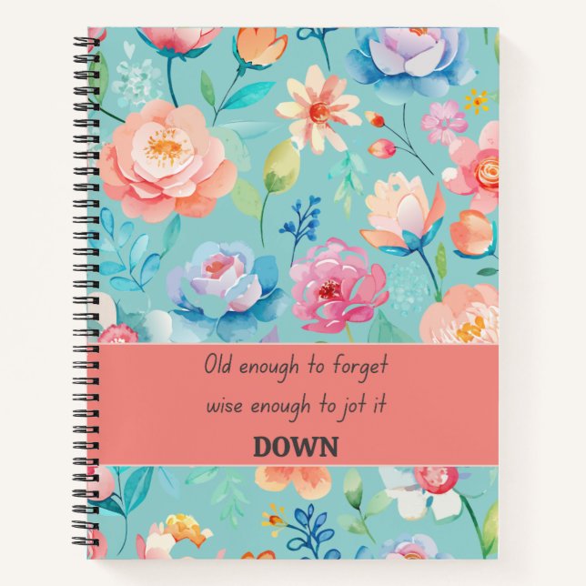 Carnet de devis amusant et Journal floral mignon (Devant)