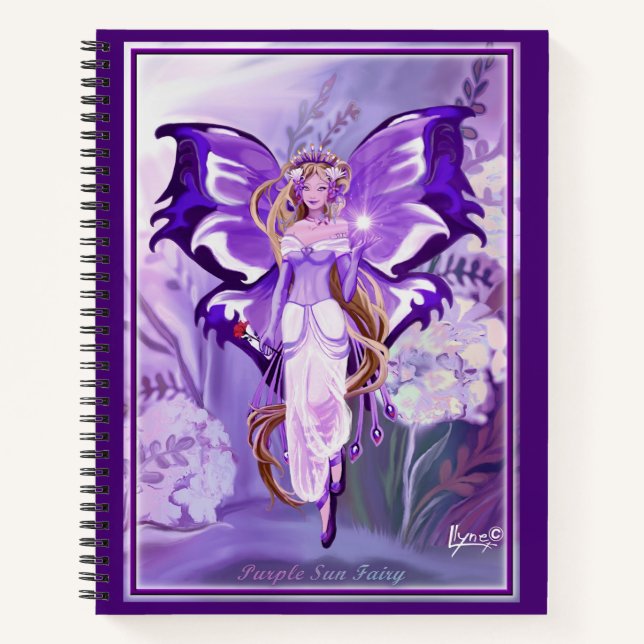 Carnet de fées violet (Devant)