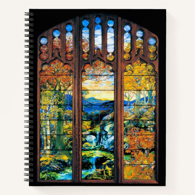 Carnet de fenêtre en verre tendu Tiffany (Devant)
