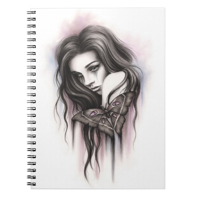 Carnet de fille de mite de jours sombres (Devant)