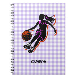 Carnet de filles de basket-ball personnalisé