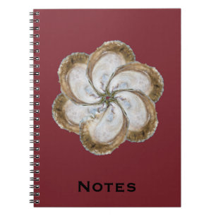 Carnet de fleur d'huître - rouge foncé de la