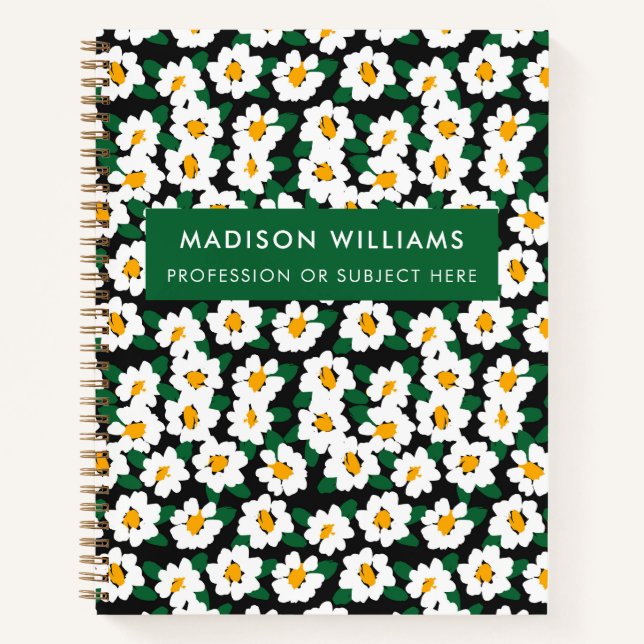 Carnet de fleurs modernes minimes (Devant)