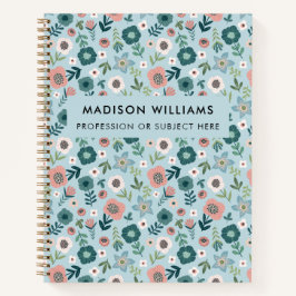 Carnet de fleurs modernes minimes