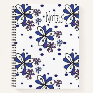 Carnet de fleurs ouvertes