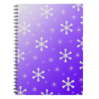Carnet de flocon de neige pourpre