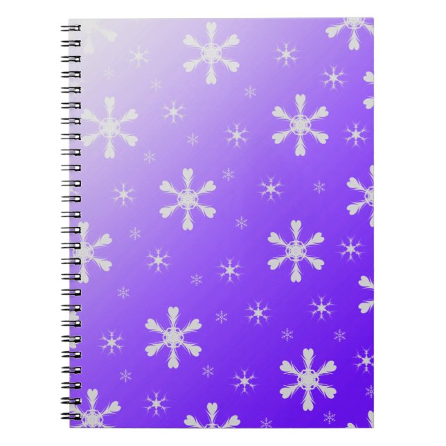 Carnet de flocon de neige pourpre (Devant)