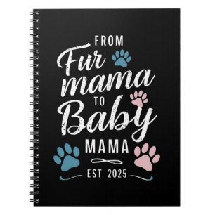 Carnet De Fur Mama à Baby Mama Est 2025 Chien Cat Maman