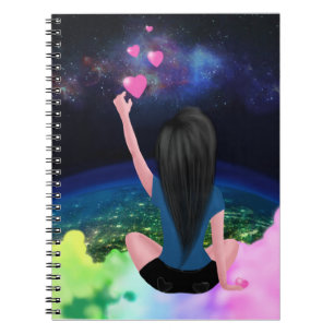Carnet de galaxie d'arc-en-ciel