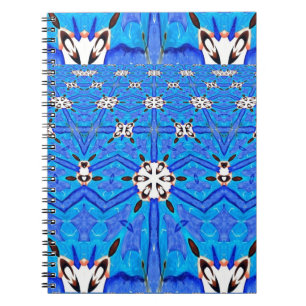 carnet de grille à matrice bleue