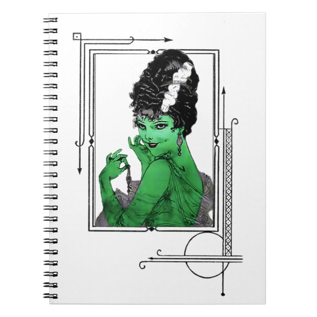 Carnet de jeune mariée d'art déco (Devant)