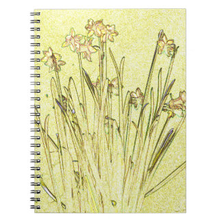 Carnet de jonquilles jaunes