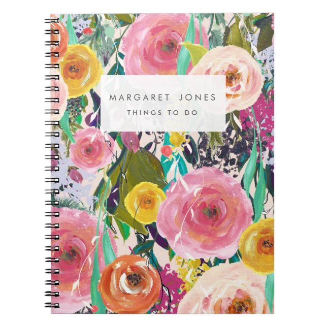 Carnet de journal personnalisé par peinture (Devant)