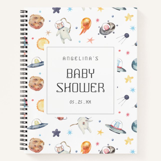 Carnet de la liste de cadeaux de Baby shower de l' (Devant)