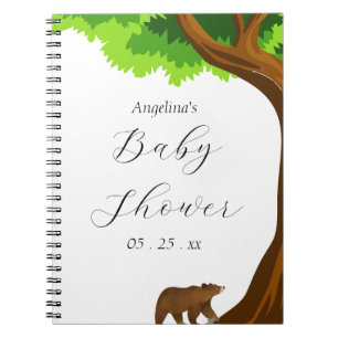 Carnet de la liste de cadeaux de Baby shower Ours