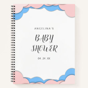 Carnet de la liste de cadeaux minimaliste de Baby
