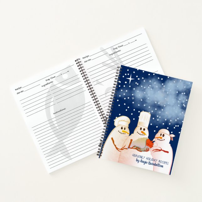Carnet de la recette du livre de cuisine de vacanc (Intérieur)
