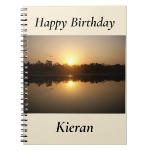 Carnet de la spirale du coucher de soleil de Kimbe