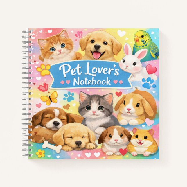 Carnet de l'amoureux des animaux – Spirale de coll (Devant)