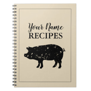 Carnet de livre de recettes personnalisé pour cuis