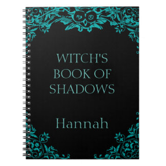 Carnet de livre d'ombres de sorcière personnalisée