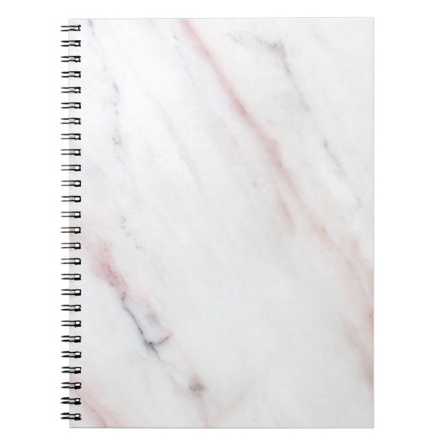 Carnet de marbre blanc et rose (Devant)