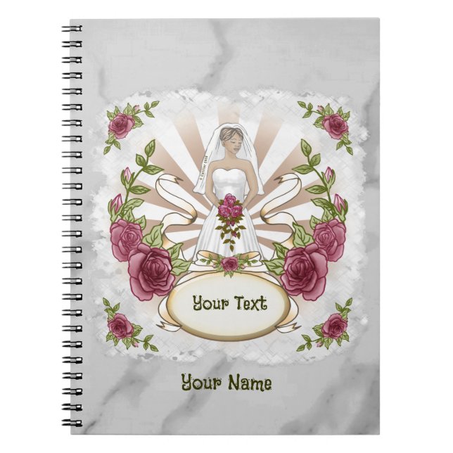 carnet de mariage rose (Devant)