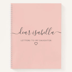Carnet de mémoire pour fille rose