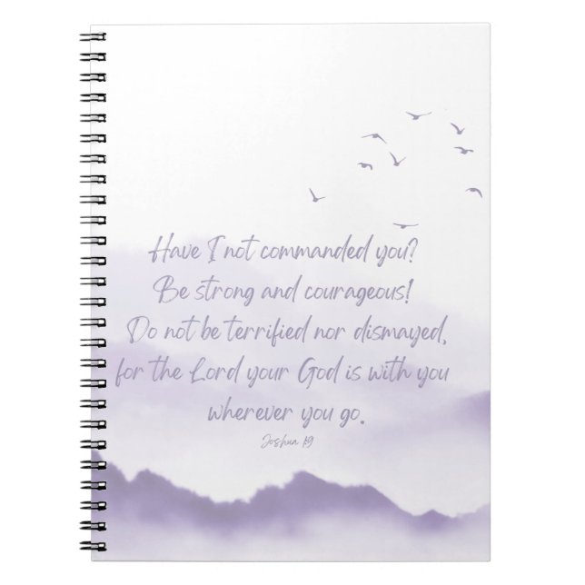 Carnet de montagnes d'aquarelle violette (Devant)