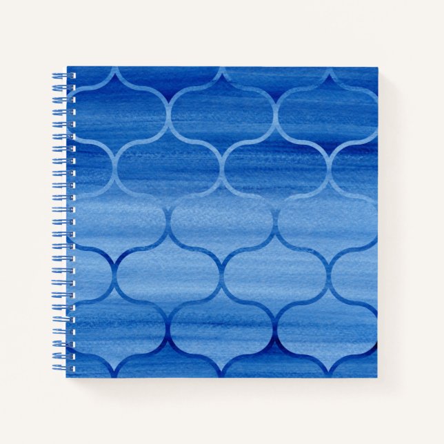Carnet de Motif d'oignon bleu personnalisé (Devant)