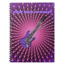 Carnet de musique de guitare personnalisé par rose