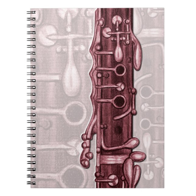 Carnet de musique rouge Clarinet (Devant)