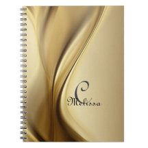 Carnet de nom du monogramme or moderne personnalis